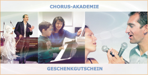 Musikunterricht Geschenkgutschein Chorus-Akademie Braunschweig